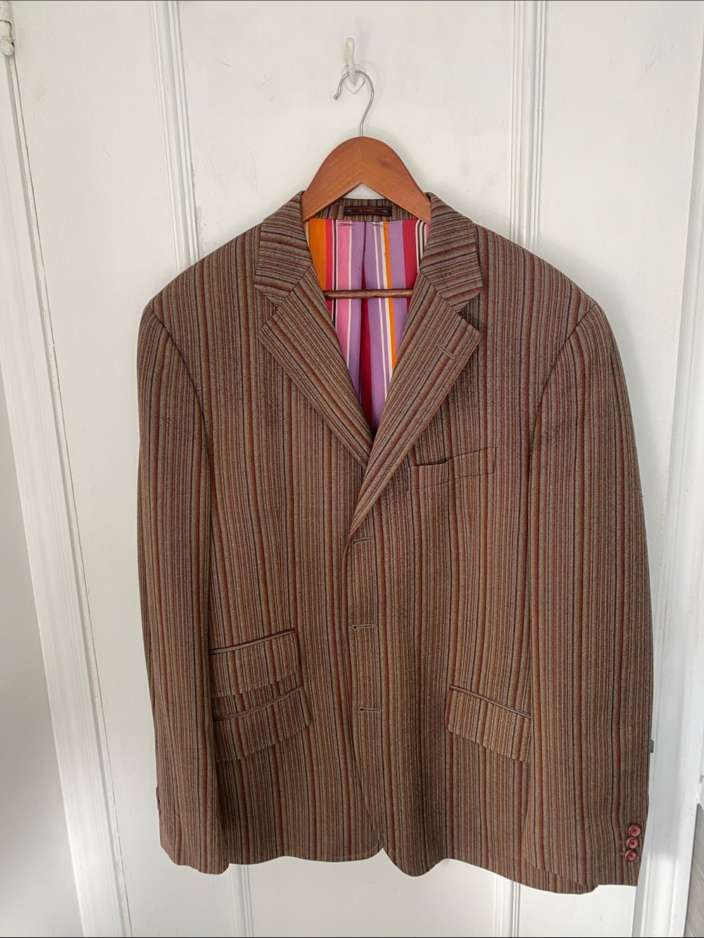 Vintage Etro Milano Men’s Wool & Silk-Lined Blazer — IT 54  US 44